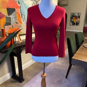 Vintage Henri Bendel Red 100% Silk Knit Garment